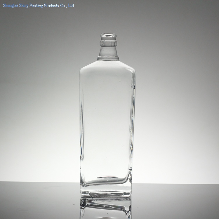 square glass bottle